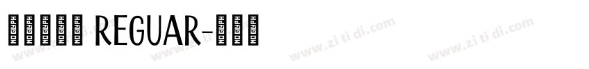 三极智黑体 Reguar字体转换